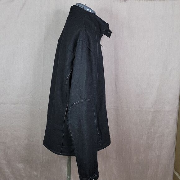INTERNATIONAL CONCEPTS Black Wool Coat Large - Picture 6 of 10
